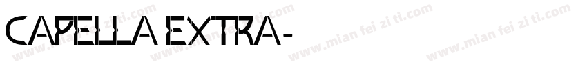 Capella Extra字体转换